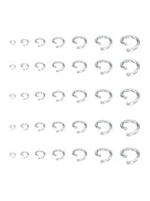200pcs 3mm 4mm 5mm 6mm 7mm 8mm 10mm stainless steel DIY Jewelry Findings Open Single Loops Jump Rings & Split Ring for jewelry making