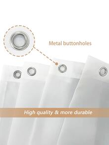 1入組花朵印花浴簾帶12入組鉤 - 紫色 - 查看 5