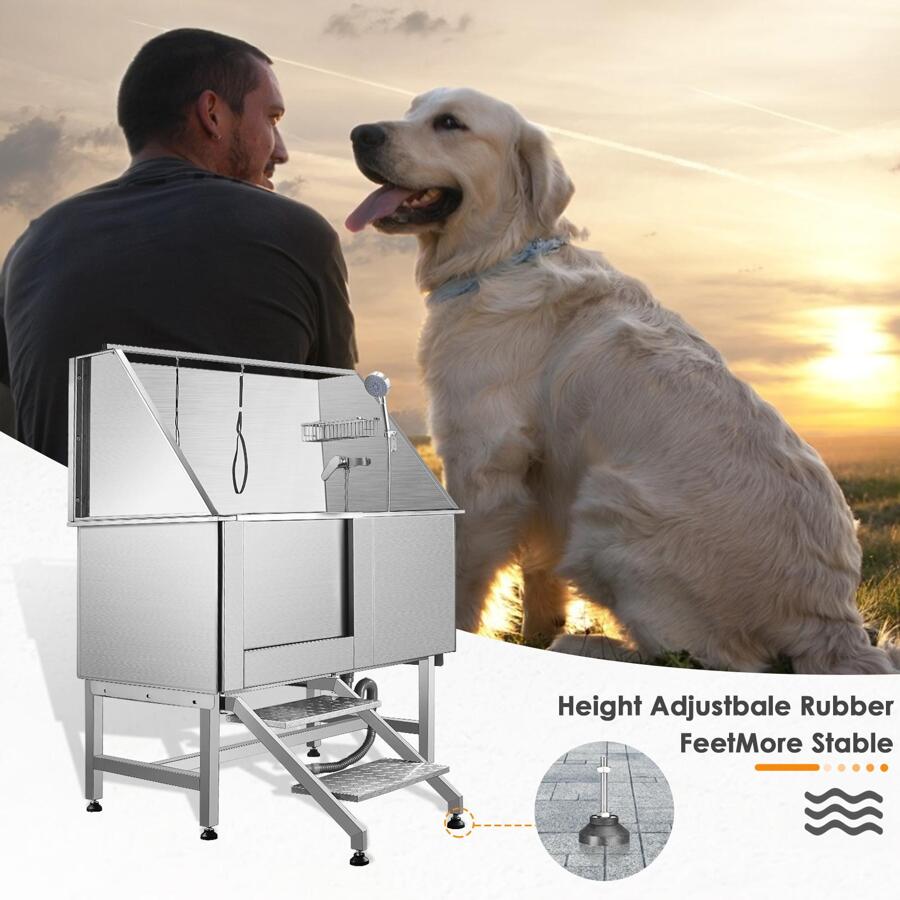 DIOSMIO Dog Grooming Tub 50'' Dog Bathtub XLarge Pet Bathing Tub