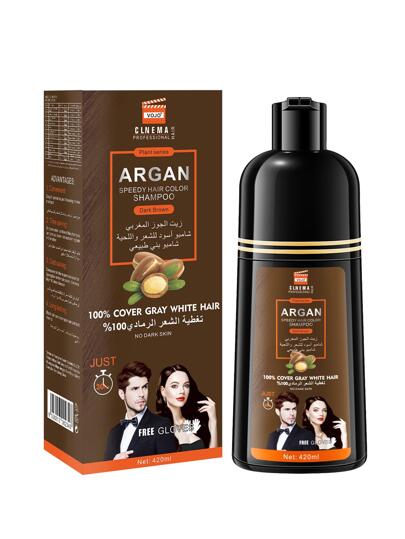 VOJO 1 Botella de 420ml Tinte de Cabello Permanente Castaño Oscuro, Coloración Rápida