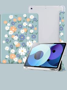 Floral Pattern Case Compatible With iPad - Multicolor - View 4
