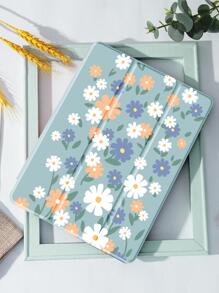 Floral Pattern Case Compatible With iPad - Multicolor - View 2
