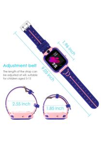 Reloj inteligente para niños, dispositivo con tarjeta Sim, GPS - Azul - Ver 7