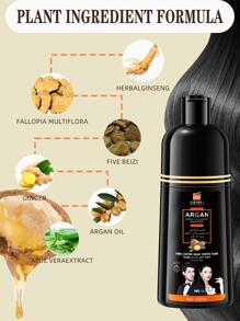 VOJO 黑色染髮劑,420ml染髮劑洗髮水,1入組專業美髮染色產品 - 黑色 - 查看 5