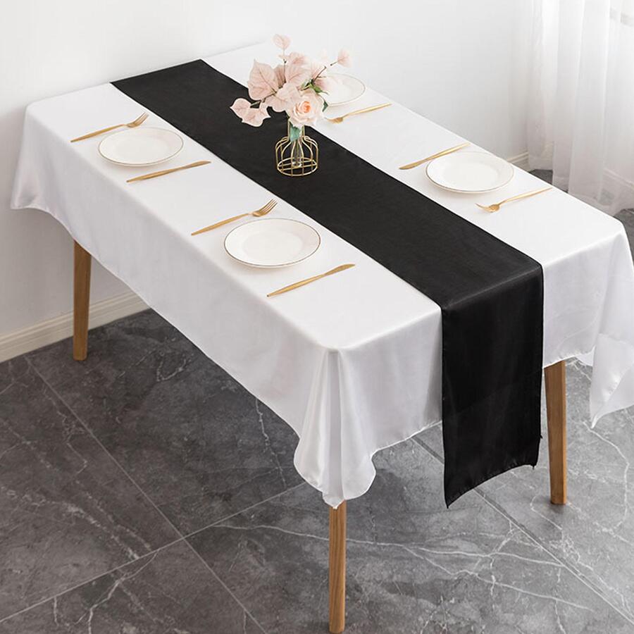 1 pieza negro fiesta Decoración mesa Bandera - Negro - Ver 1