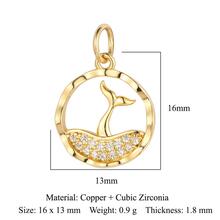 Mặt dây chuyền tự làm hình tròn trang trí bằng đá rhinestone - phong cách phương Tây - Xem 4