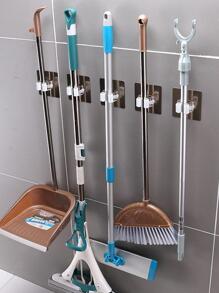 1pc Self Adhesive Broom & Mop Holder Without Punching