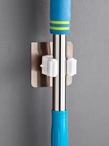 1pc Self Adhesive Broom & Mop Holder Without Punching