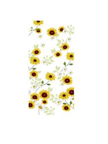 Sunflower Pattern Phone Case With Lanyard - Beige - View 4