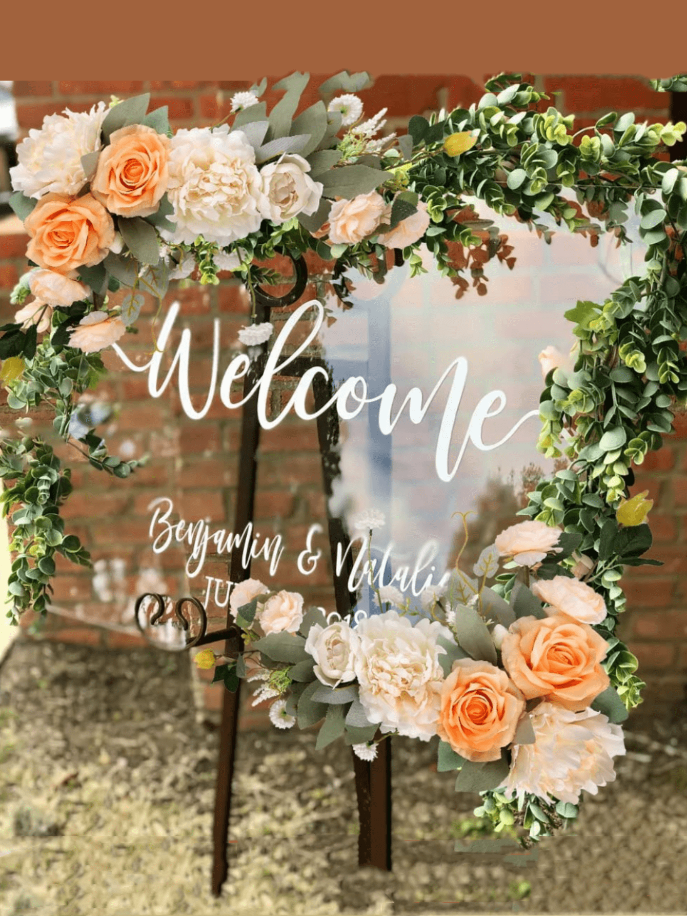 Wedding Arch Flowers 2pcs Floral Swags White Flowers for Wedding Arch Corner Flower Arrangement