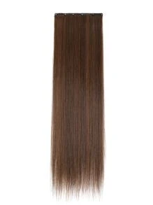 Clip In Long Straight Synthetic Hair Extension - Two-Tone - View 3