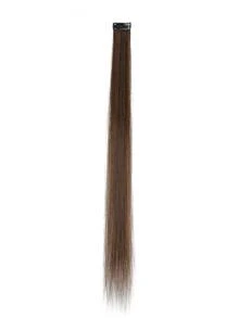 Clip In Long Straight Synthetic Hair Extension - Two-Tone - View 11