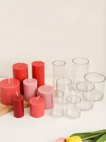 1 个透明烛台 - 白色 - 查看 3