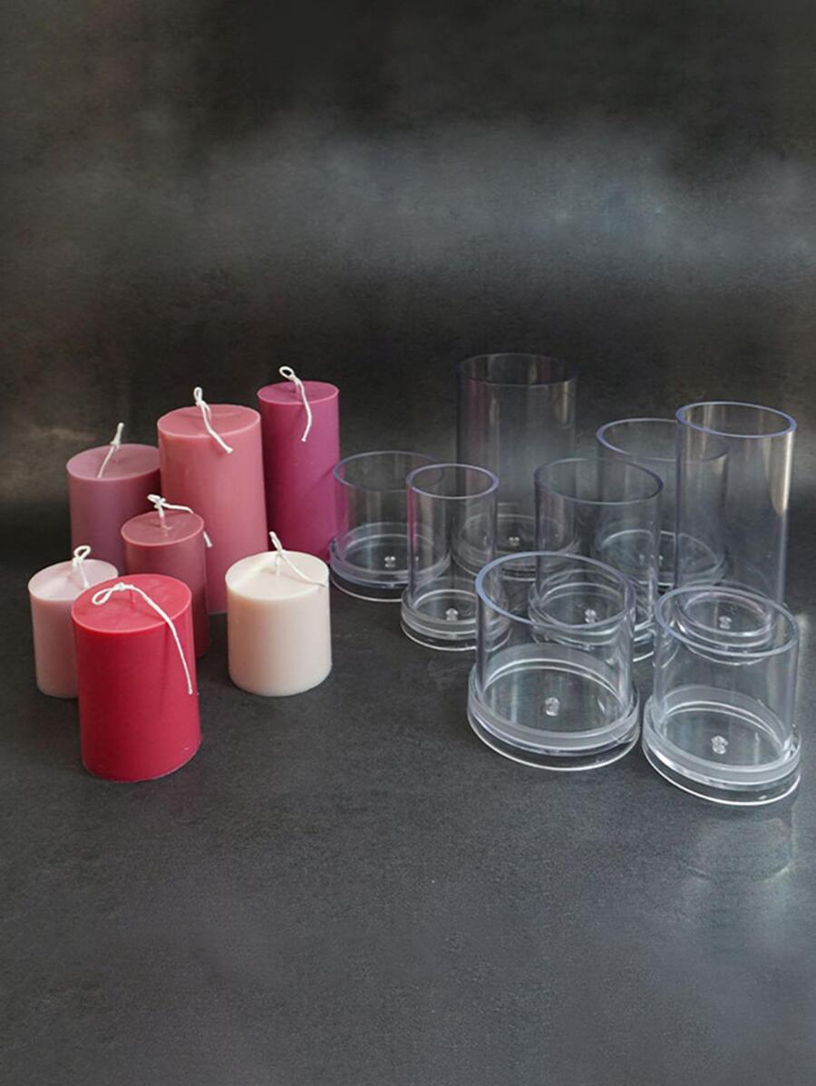 1 个透明烛台 - 白色 - 查看 1