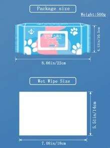 80pcs/pack Cat And Dog Eye Cleaning Wipes - White - View 3