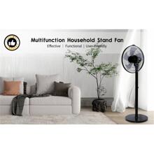 Oscillating 14.5" Adjustable 12 Speed Pedestal Stand Fan With Remote Control For Indoor, Bedroom, Living Room, Home Office & College Dorm Use