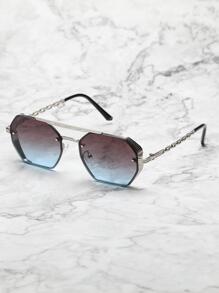 Kính thời trang gọng trên kiểu ombre cho nam, phụ kiện kính râm thanh lịch, phụ kiện đi biển. - Nhiều màu - Xem 1