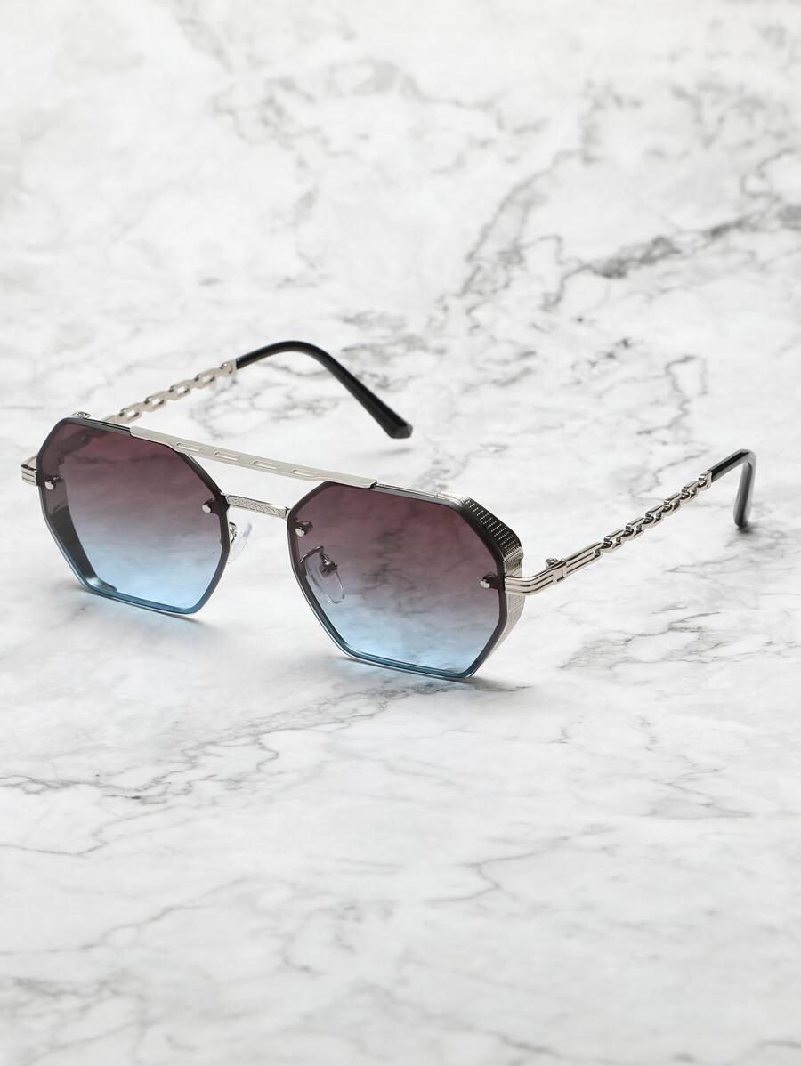 Kính thời trang gọng trên kiểu ombre cho nam, phụ kiện kính râm thanh lịch, phụ kiện đi biển. - Nhiều màu - Xem 1