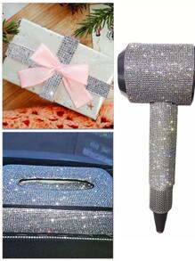 1Yard Self Adhesive Rhinestone Tapes DIY Crafts Sticker Decorative Decorative Gift Home Decor Supplies Sewing Trim Car Phone Case Decor - Silver - View 6