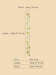 Fruit Print Skinny Scarf - Multicolor - View 4