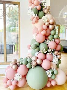 122pcs Mixed Color Party Decoration Balloon Set - Baby Pink - View 5