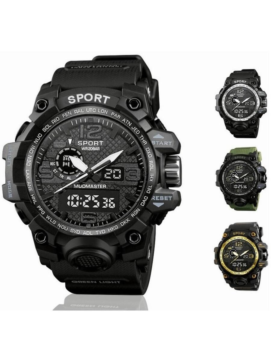 Reloj Táctico Caballero Militar Impermeable Moda Para Hombre - Negro - Ver 1