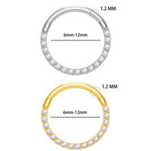 Cubic Zirconia Decor Nose Ring