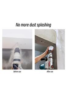 1入組矽膠鑽頭防塵罩,現代黑色紋理質感防塵罩適用於家用的