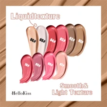 HelloKiss 多功能液體塑造輪廓奶油,1入組持久珠光精細珠光質感紋理螢光筆臉部腮紅奶油彩妝棒 - 銅色 - 查看 9