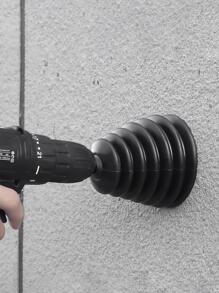 1入組矽膠鑽頭防塵罩,現代黑色紋理質感防塵罩適用於家用的