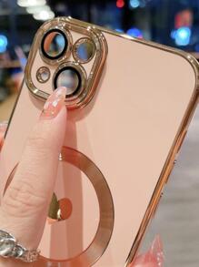 Vỏ điện thoại từ tính họa tiết trái tim - Hồng - Xem 3