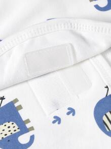 1pc Printed Swaddle Blanket, Comfortable Baby Swaddle - Multicolor - View 7