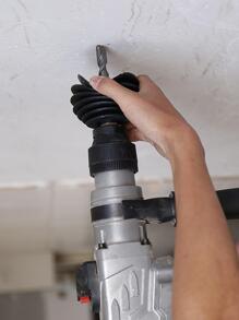 1入組矽膠鑽頭防塵罩,現代黑色紋理質感防塵罩適用於家用的