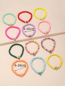 12 piezas / Set con diseño de fruta Pulsera - Multicolor - Ver 3