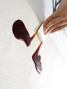 1入組防水桌布帶大樹和樹葉圖案 - 彩色 - 查看 6