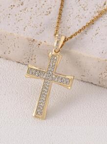 2入組時尚微鋪平圓環 - 金黃色 - 查看 3