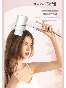 Household Quick Dry Hair Dryer,High-Power Household Hair Dryer Intelligent Temperature Control Quick-Drying Hair Dryer Dormitory Students Do Not Hurt Hair - White - View 2