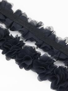 1 pezzo Fettuccia DIY con decorazione floreale