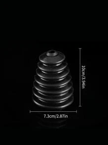 1入組矽膠鑽頭防塵罩,現代黑色紋理質感防塵罩適用於家用的