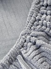 1pc Striped Jacquard Stretchy Sofa Seat Cover - Dark Grey - View 8