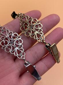 1入組鏤空DIY裝飾 - 銀色 - 查看 6