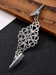 1入組鏤空DIY裝飾 - 銀色 - 查看 4