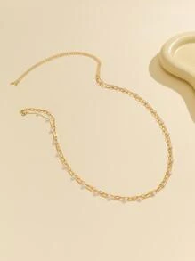 2 Chiếc Nữ Vintage Đơn Giản Ngọc Trai Giả Trang Trí Nhiều Lớp Dây Thắt Lưng Dành Cho Thường Ngày, Đi Biển, Kỳ Nghỉ - Vàng - Xem 3