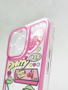 Vỏ điện thoại silicon họa tiết Cherry & Figure - Nhiều màu - Xem 3