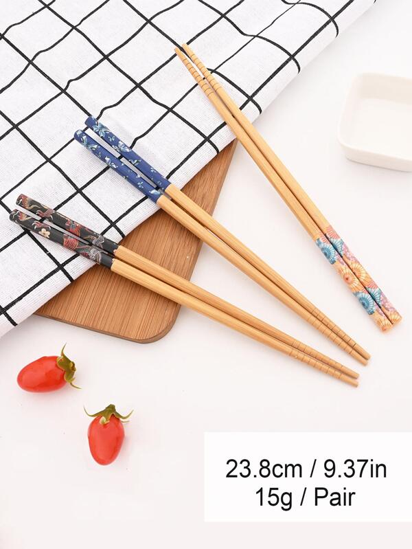 5pairs Mixed Pattern Chopsticks Set SHEIN USA
