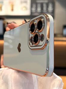 愛心圖案手機殼 - 米色 - 查看 4