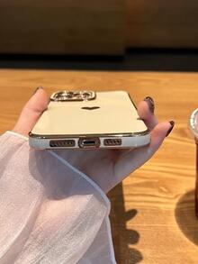 愛心圖案手機殼 - 米色 - 查看 5