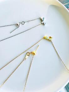 1入組縮寫字母A-Z吊墜或者Love心形墜飾或者裸鏈條樣式項鍊DIYS925純銀珠寶製作母親節情人節生日禮物適合女士 - 銀色 - 查看 4