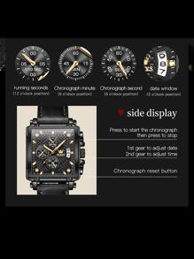 OLEVS. Relojes de Cuarzo Negro Casual Elegante Glamour Vintage Negocio Miedoso - Negro - Ver 9