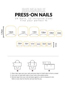 Minimal Jelly Pink Gradient Square Toenail Patch, 24Pcs Wearable Press-On Fake Nails Set For Daily Dating, Afternoon Tea And Outgoing Nail Supplies Nails - Multicolor - View 4